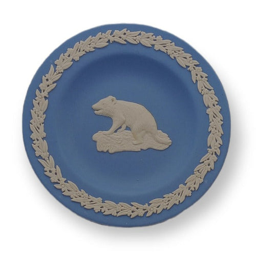 Wedgwood Jasperware Plate - Australian Native Animals - Tasmanian Devil - 20th Century Artifacts