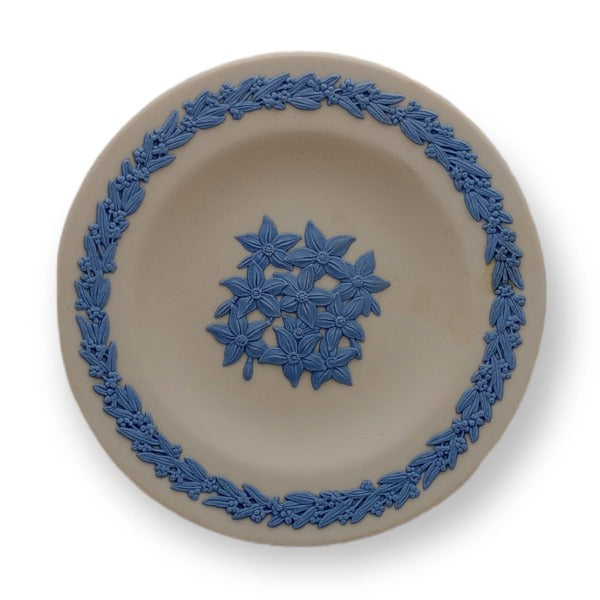 Wedgwood Jasperware Plate - Native Flowers - ACT - Royal Bluebell - 20th Century Artifacts